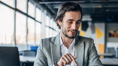 man preparing for language testing and assessment
