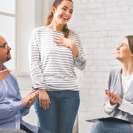 Students talking to each other during a class for English beginners with Berlitz Canada