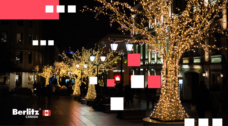 Holiday vocabulary for Christmas in Montreal