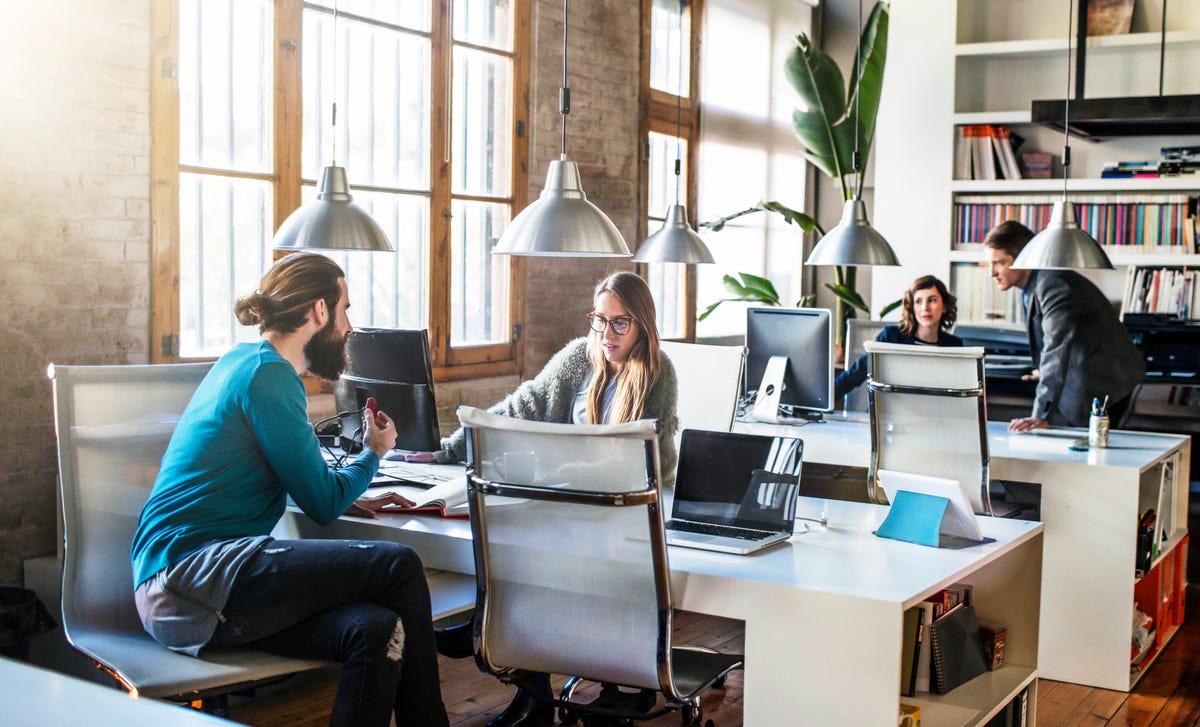 colleagues discussing the future career opportunities for language learning