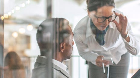 man attending an intensive french class at school
