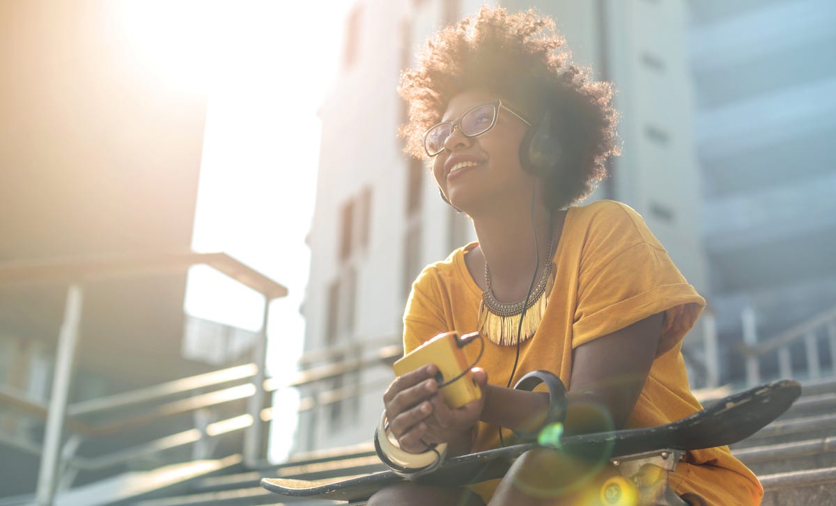 woman attending her self-spaced language studies online