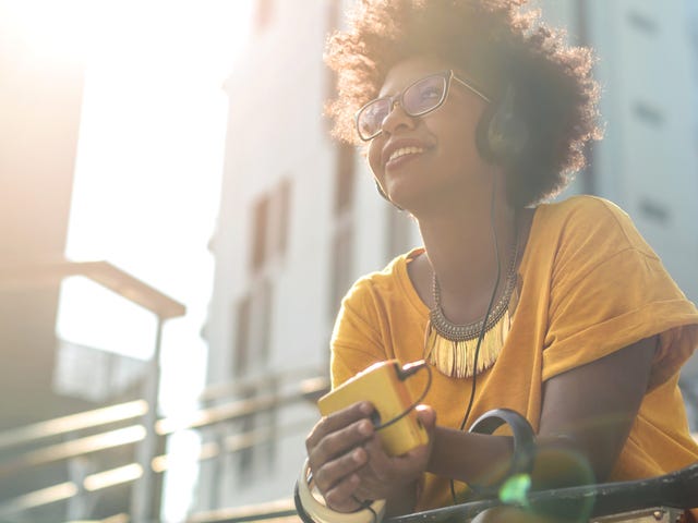 woman attending her self-spaced language studies online