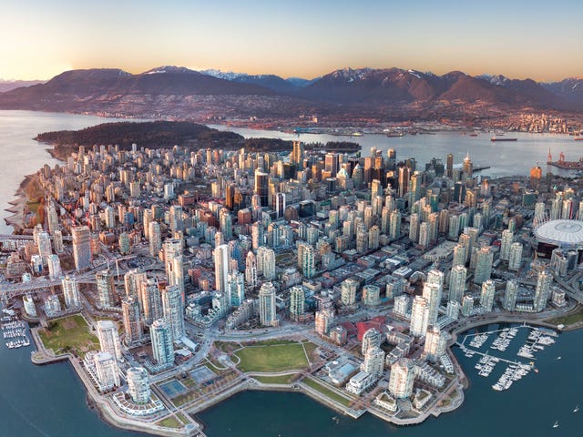 view of the city in vancouver canada