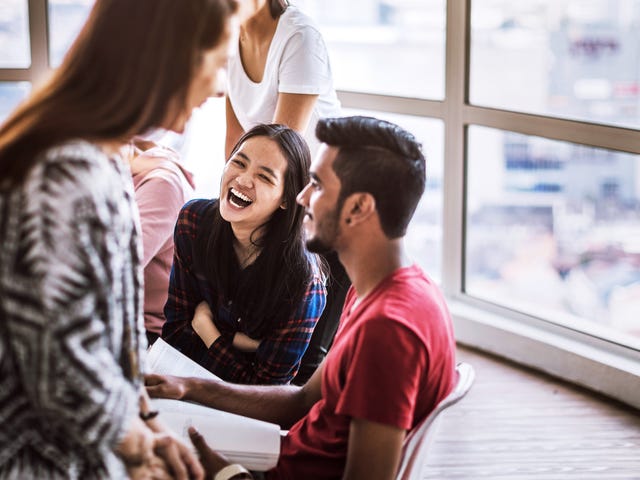 friends discussing future careers opportunities