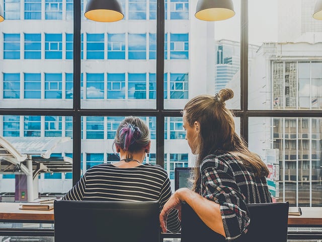 women joining their private classes from their laptops