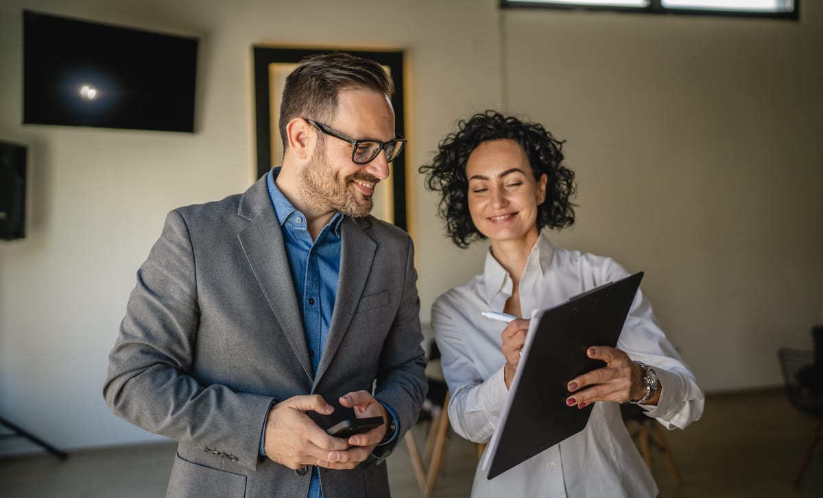 Man attending a professional English coaching for businessmen with Berlitz Canada
