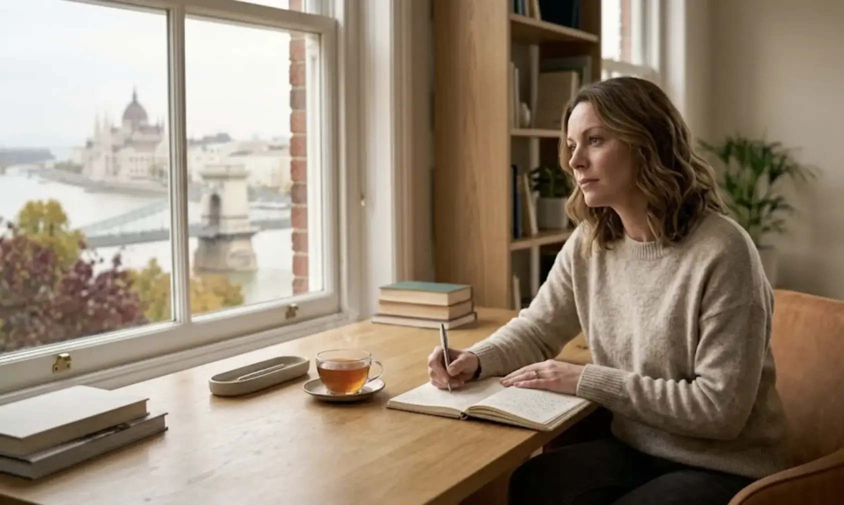 Person setting language-learning goals on a laptop during a Berlitz online-learning session.