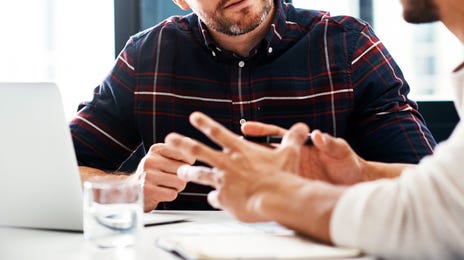 Men learning a language in group