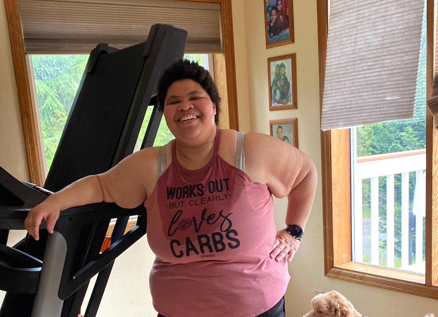 iFIT Member Enjoli Carter does a walking class iFIT Member Enjoli Carter does a walking workout