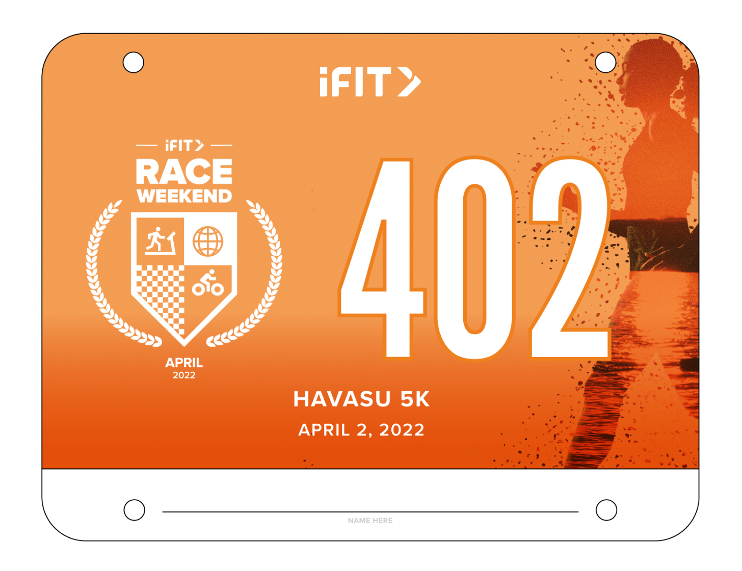 Race weekend Havasu race bib