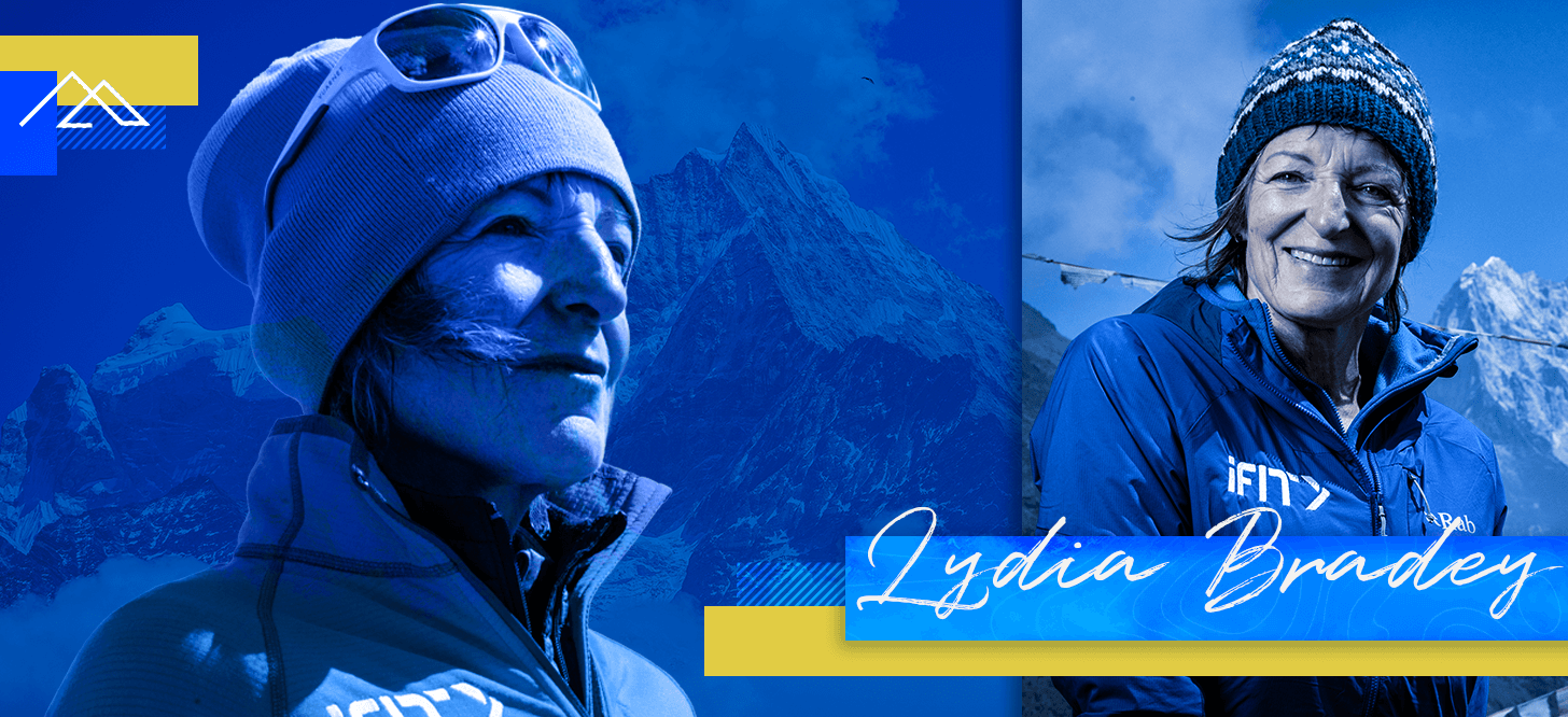 Lydia Bradley coaches one of the walking workouts in the iFIT Everest: A Trek to Base Camp Series