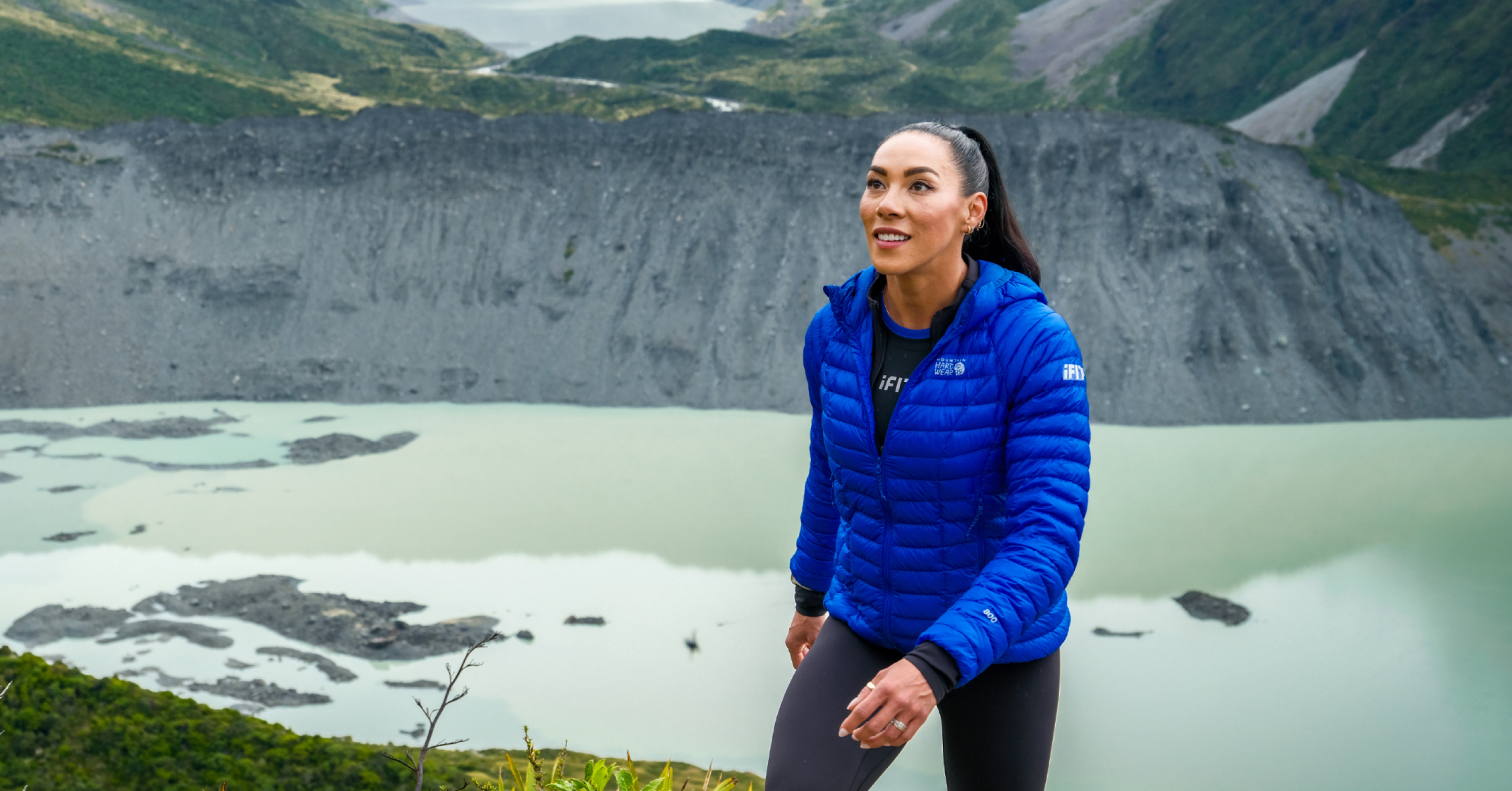Experience a low-impact cardio workout with Hannah Eden as she guides members through New Zealand's dramatic alpine landscapes.