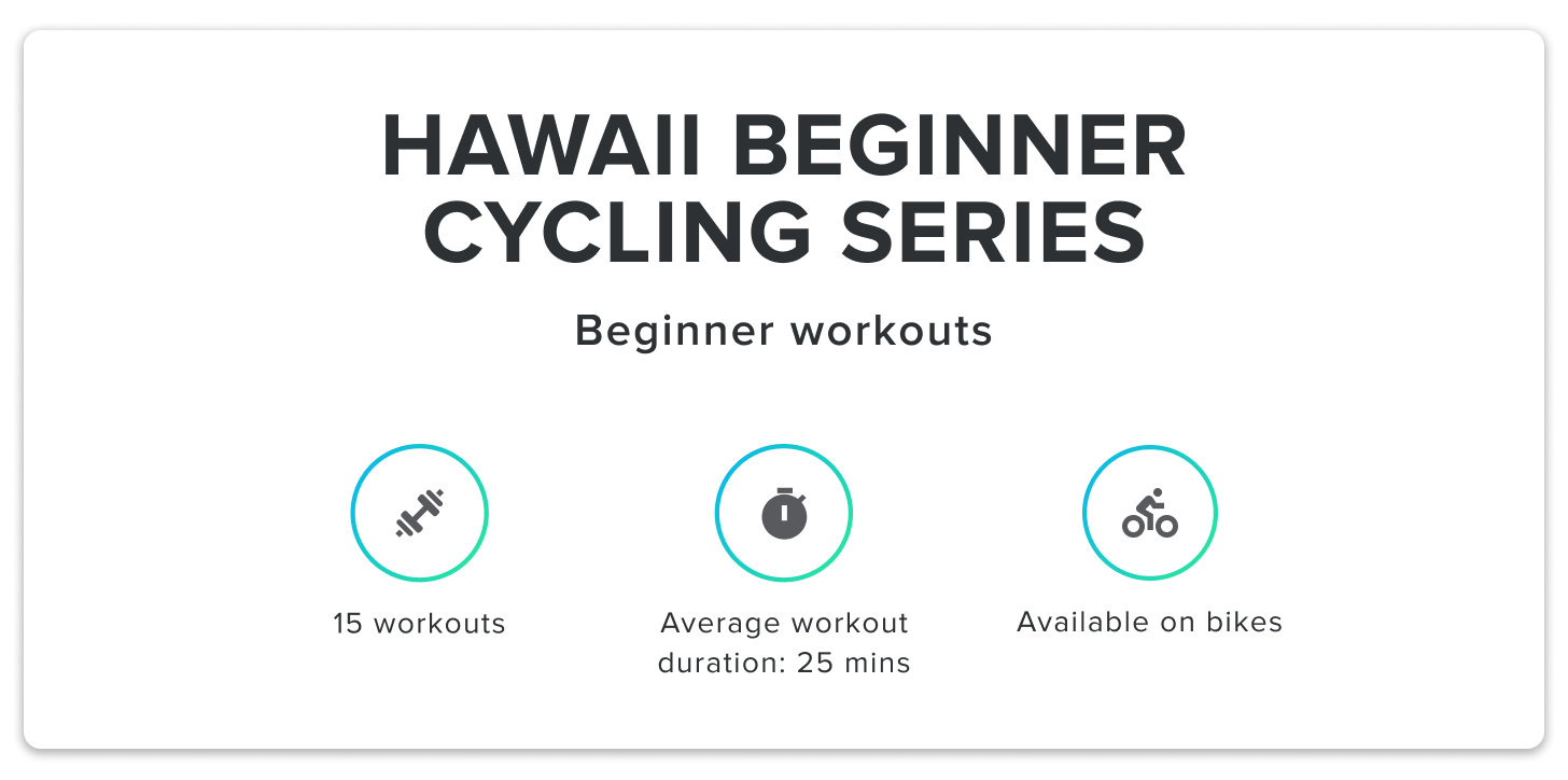 Hawaii Beginner Cycling Series infographic