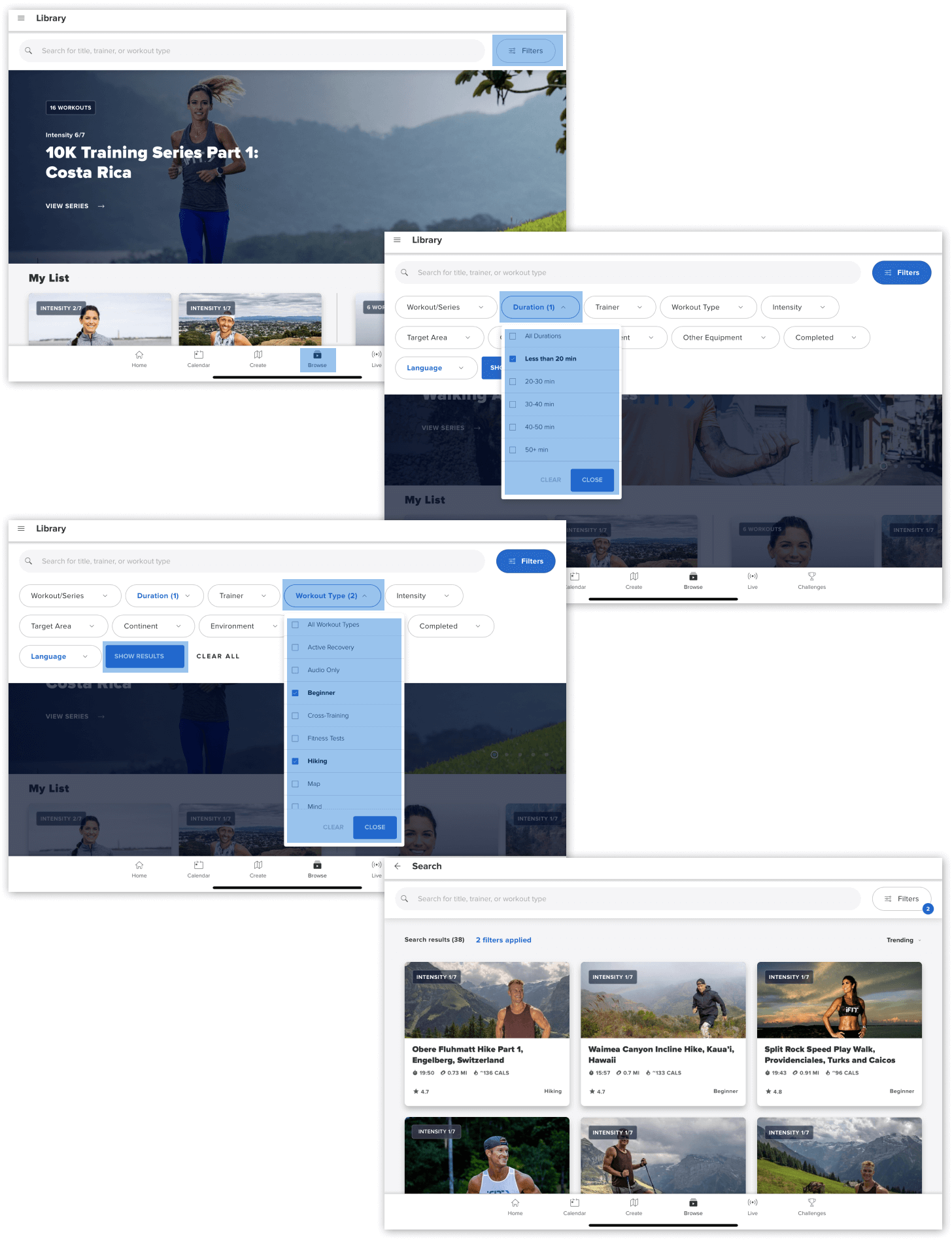 Find short workouts on iFIT-enabled equipment How to find short workouts on iFIT-enabled equipment