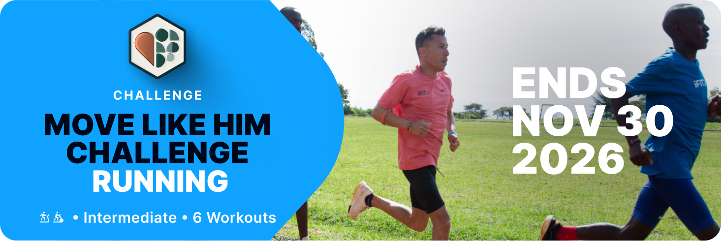 Do interval and endurance runs from Kenya to Costa Rica with iFIT Trainers in the Move Like Him Challenge. Complete the run workouts by Nov. 30, 2026.