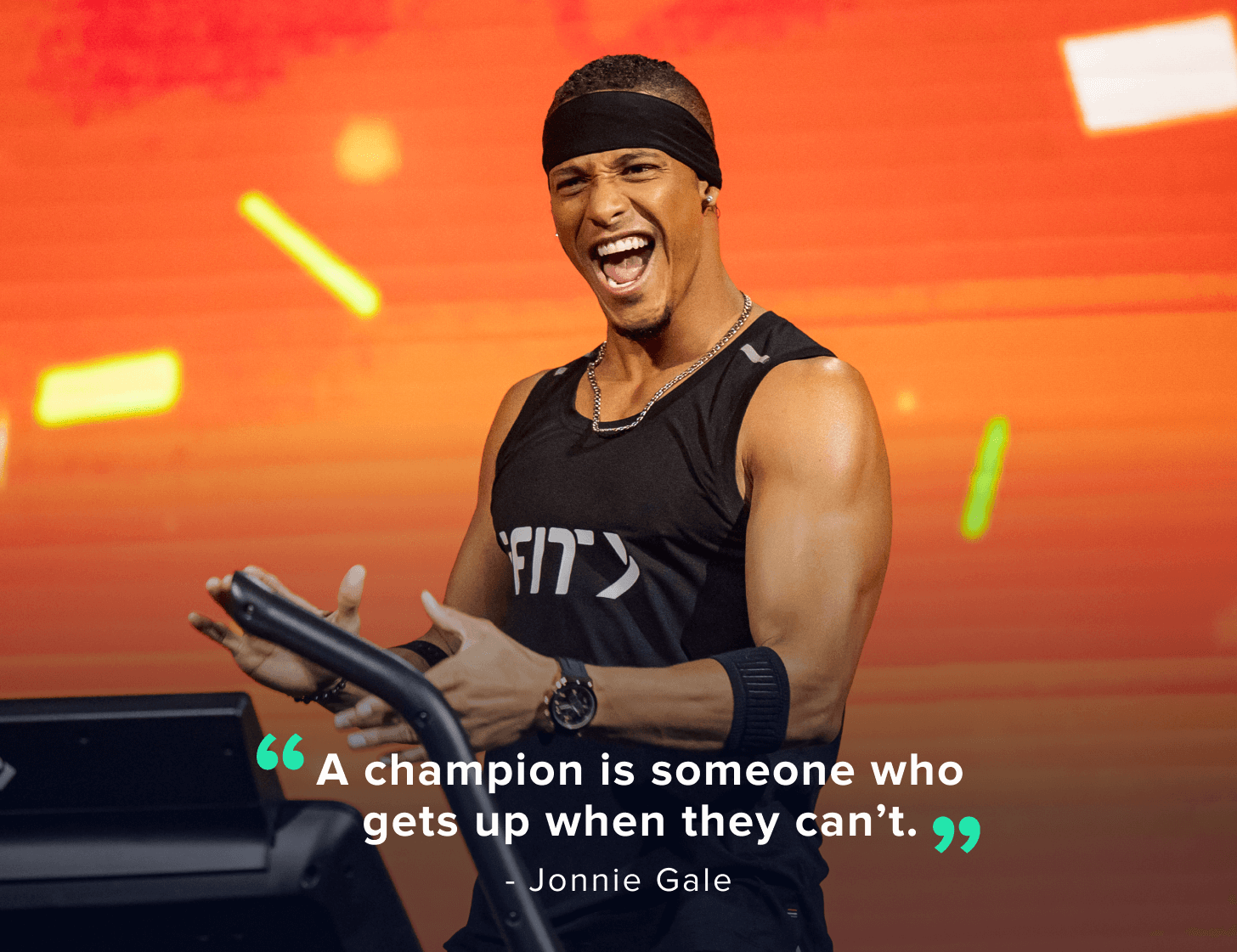 iFIT Trainer Jonnie Gale quote