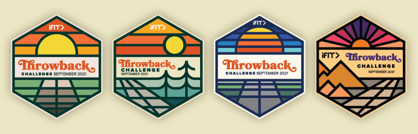 iFIT's September Throwback Challenge magnets iFIT September Throwback Challenge magnets