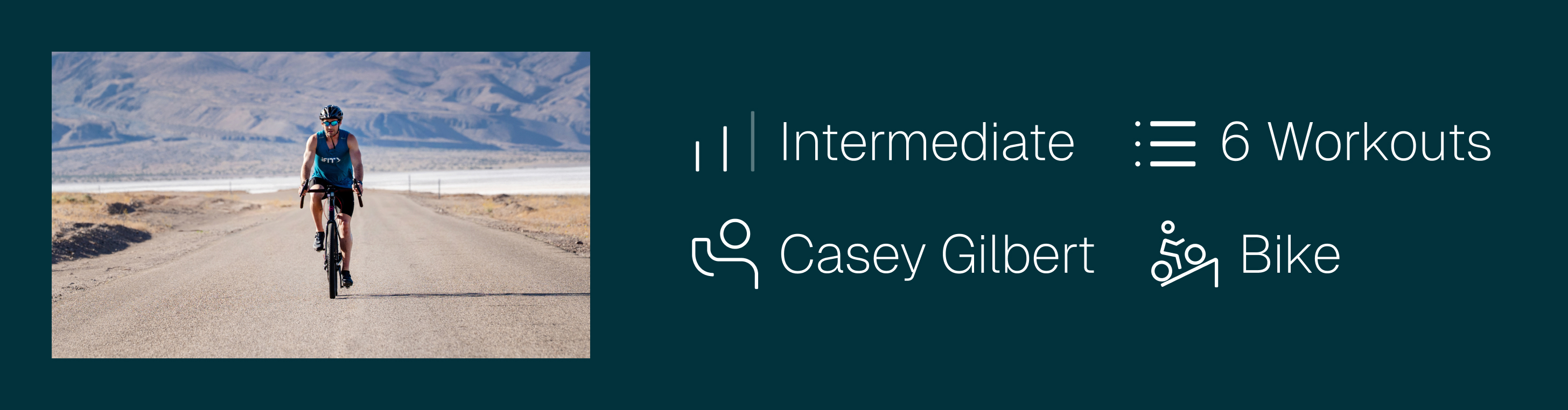 Ride with iFIT Trainer Casey Gilbert through Death Valley in 6 intermediate cycling workouts designed to build speed, stamina, and aerobic fitness on iFIT.