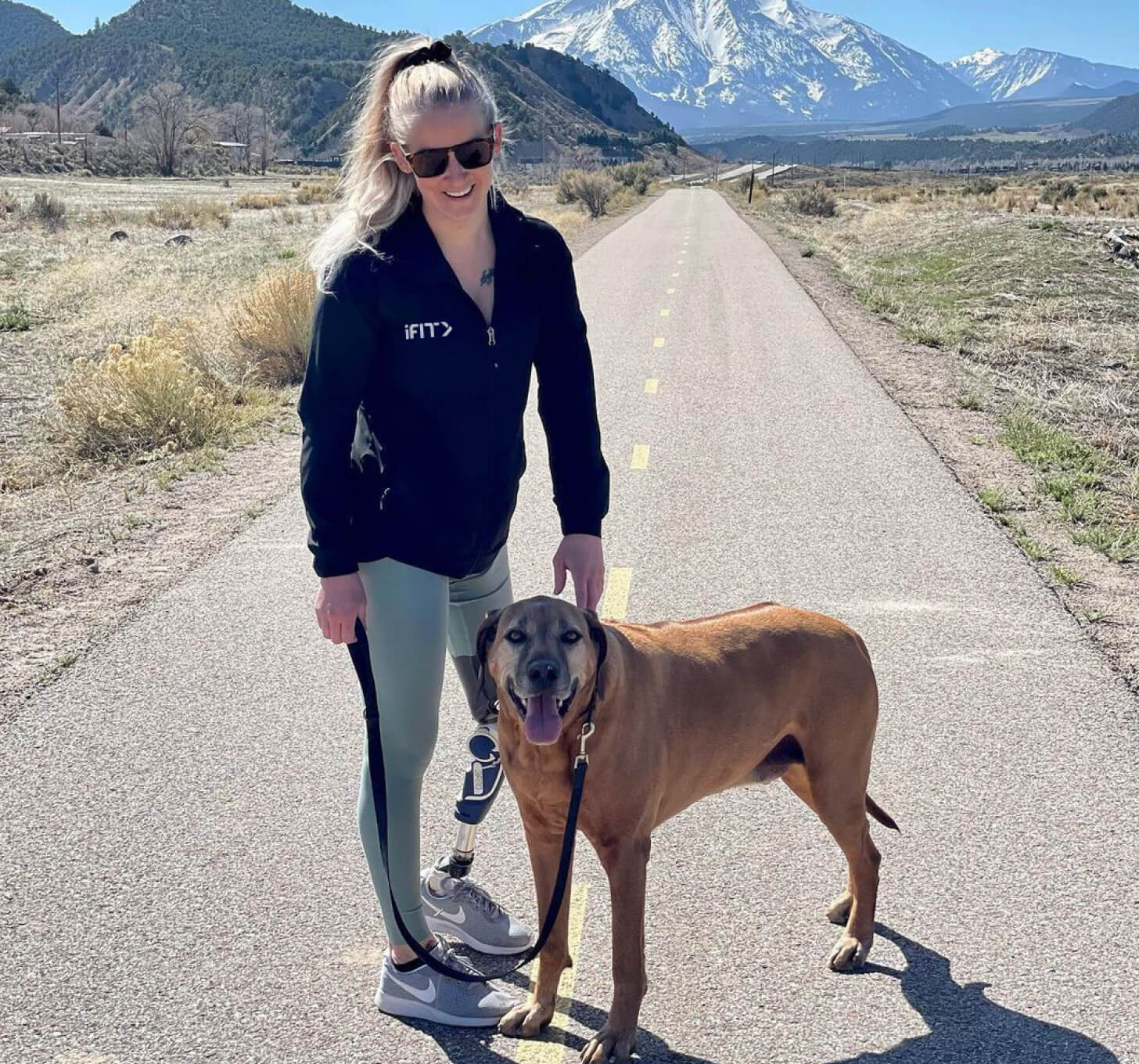 iFIT Trainer Kirstie Ennis walking workout