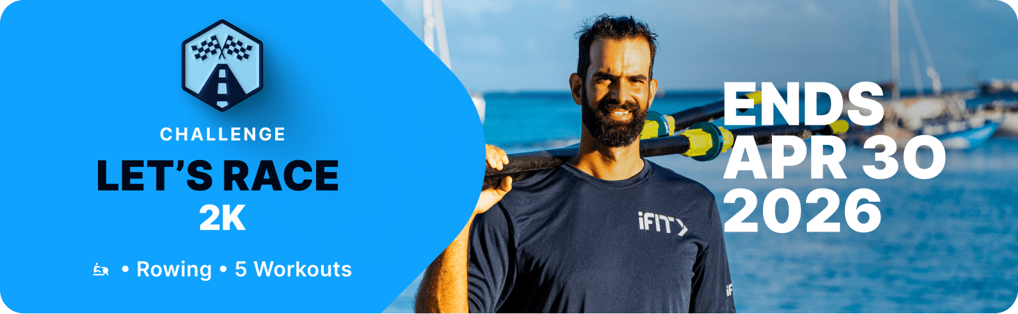 A rowing-focused challenge designed to build endurance and lead into a 2K performance effort.