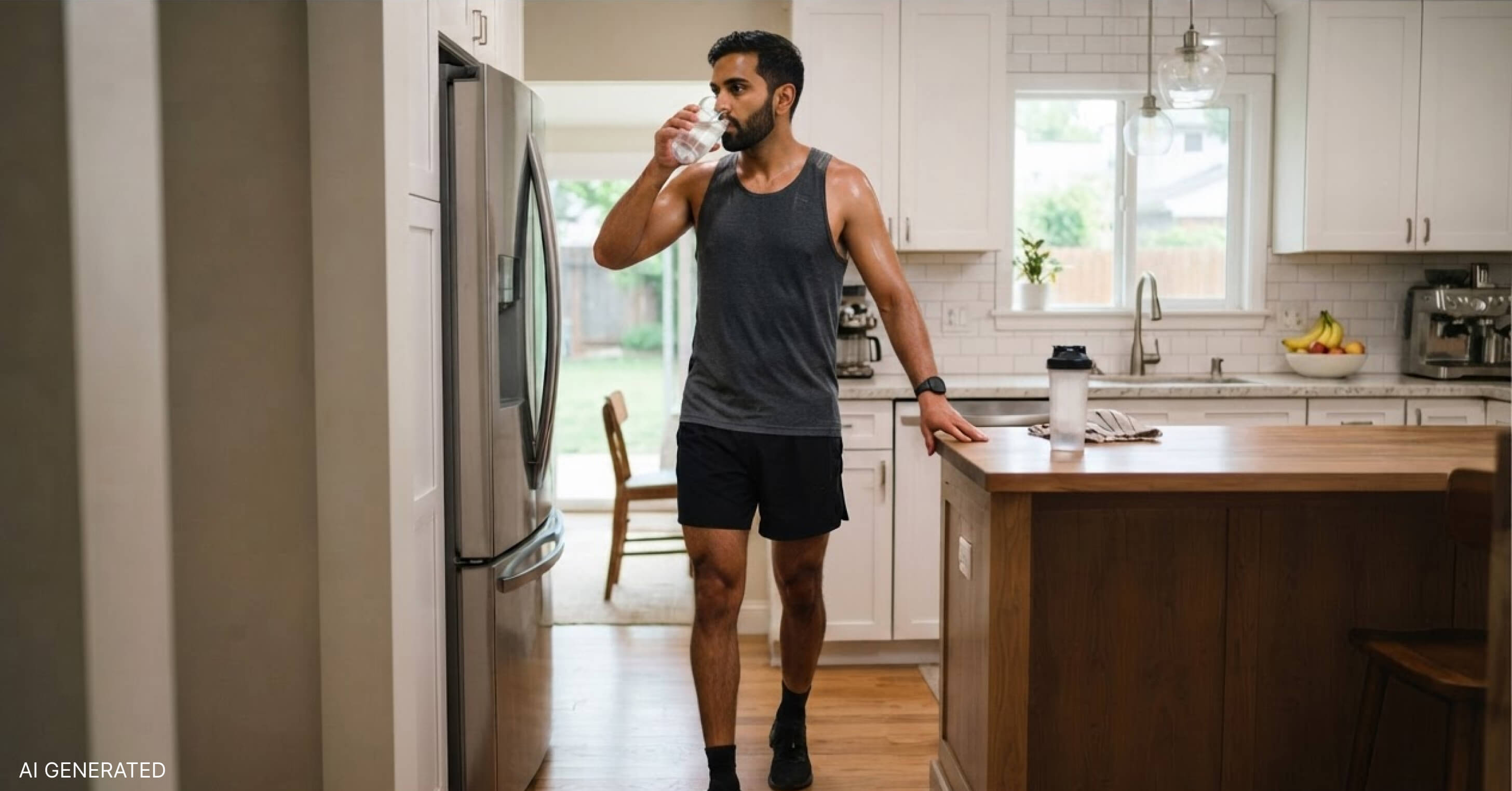 Rehydrating right after training pairs naturally with getting protein into your next meal or snack