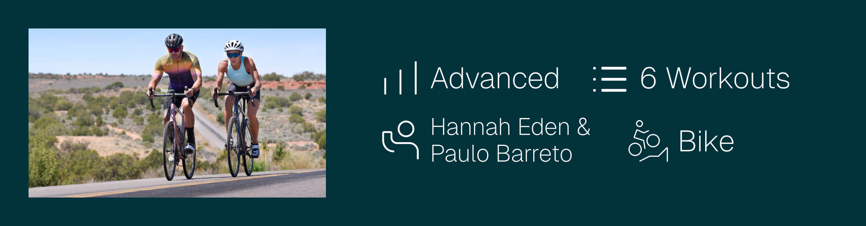 Explore the Canyonlands National Park cycling Challenge on the iFIT app: 6 advanced rides with Hannah Eden and Paulo Barreto.