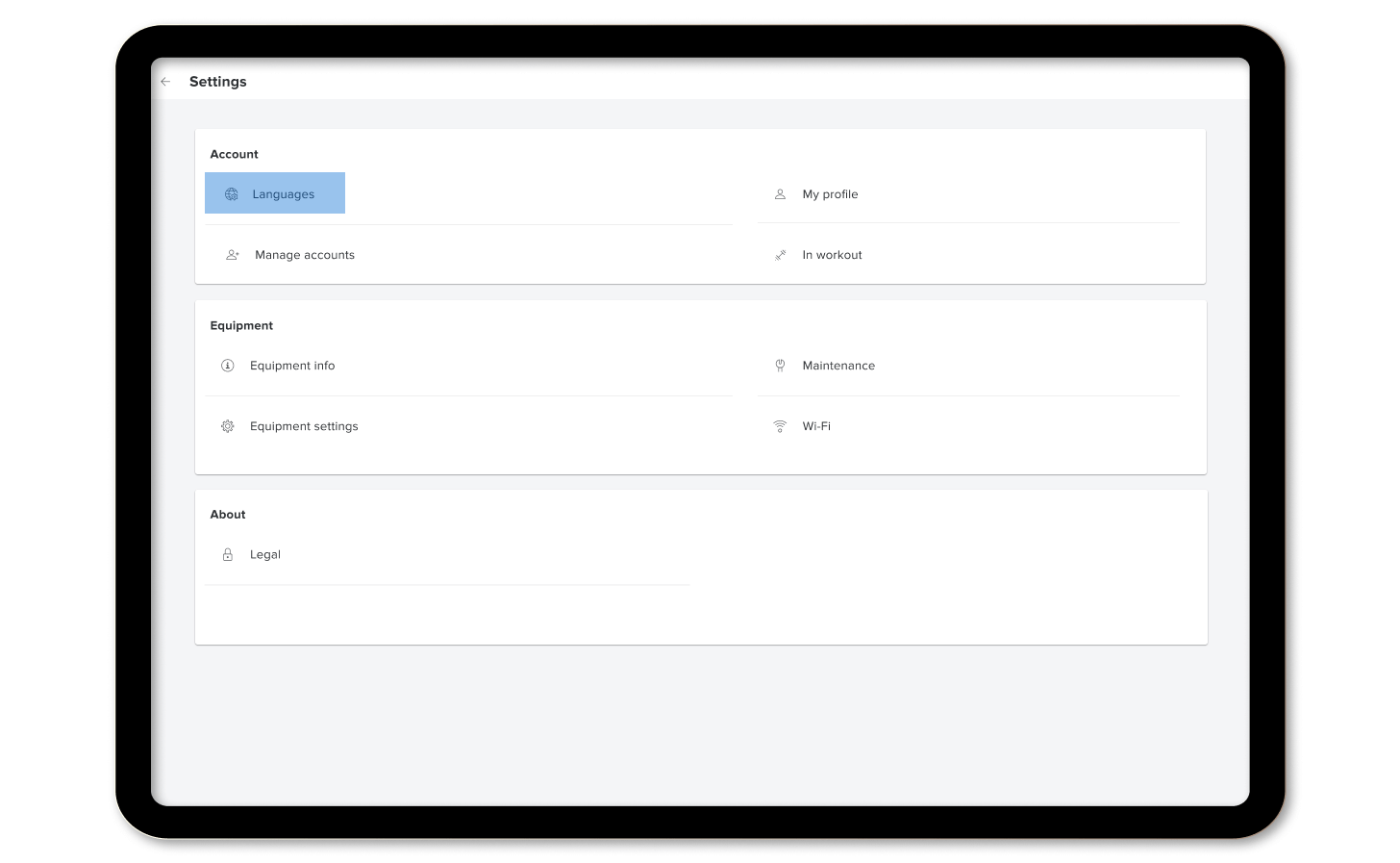 How to change your language on the iFIT app or enabled equipment step 3