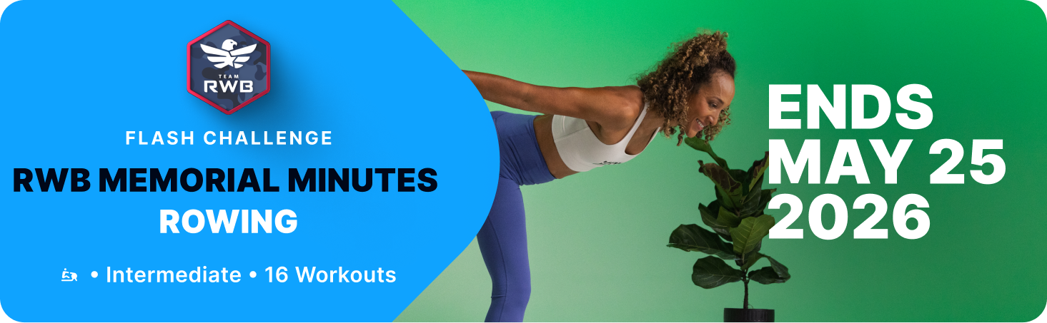 Take on the RWB Memorial Minutes Rowing Challenge with motivating Memorial Day rowing workouts designed to honor and remember through movement.