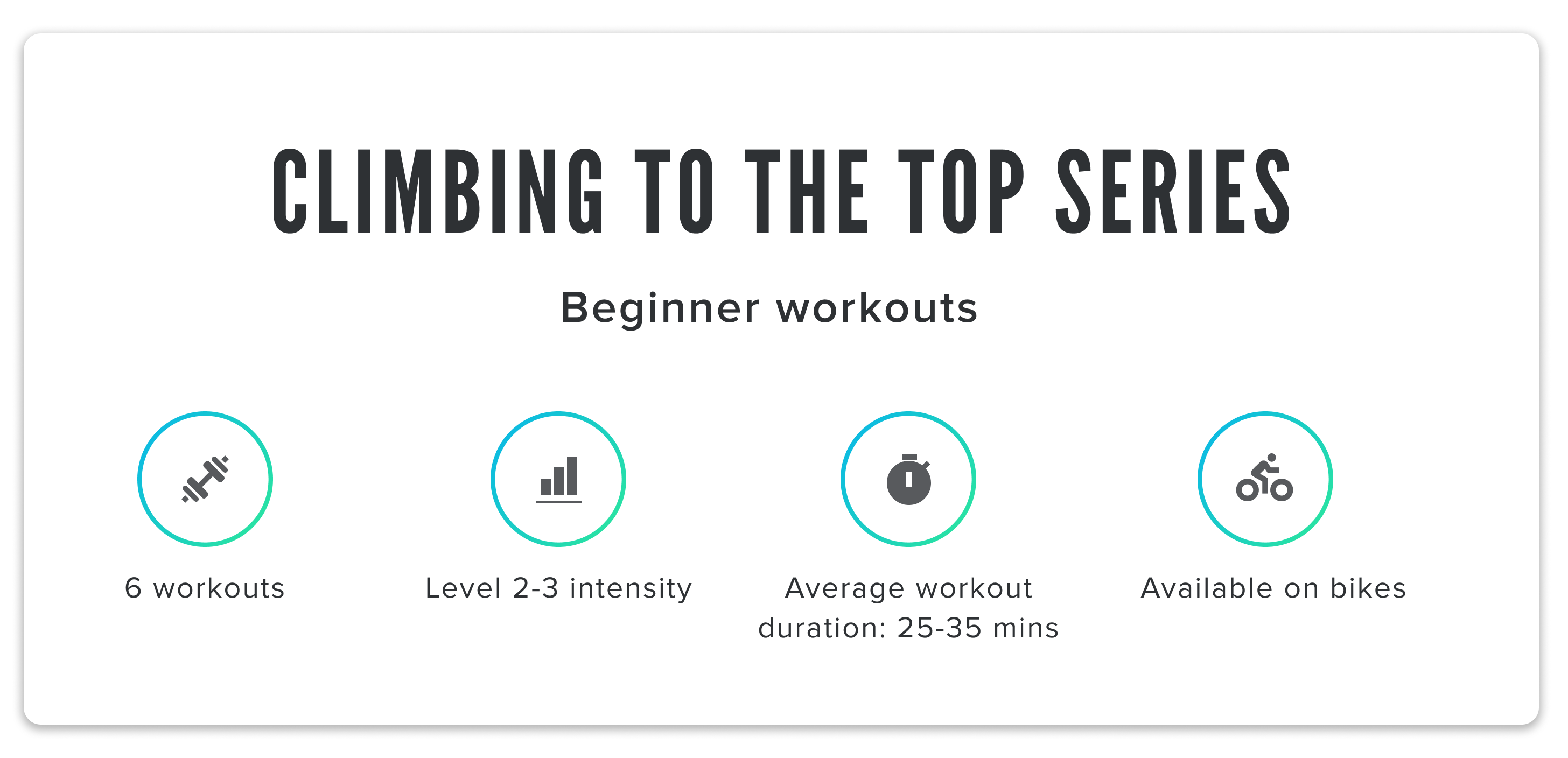 iFit Series Feature: Climbing to the Top bike classes iFit Series Feature: Climbing to the Top bike workouts