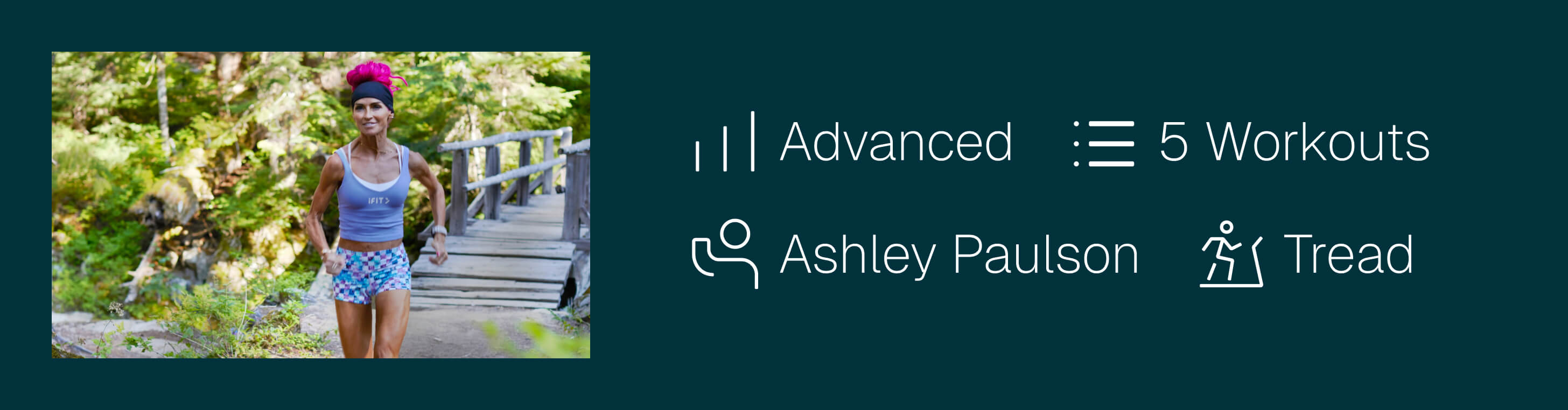 See the five workout Washington Endurance Running Series led by Ashley Paulson, available now on iFIT.