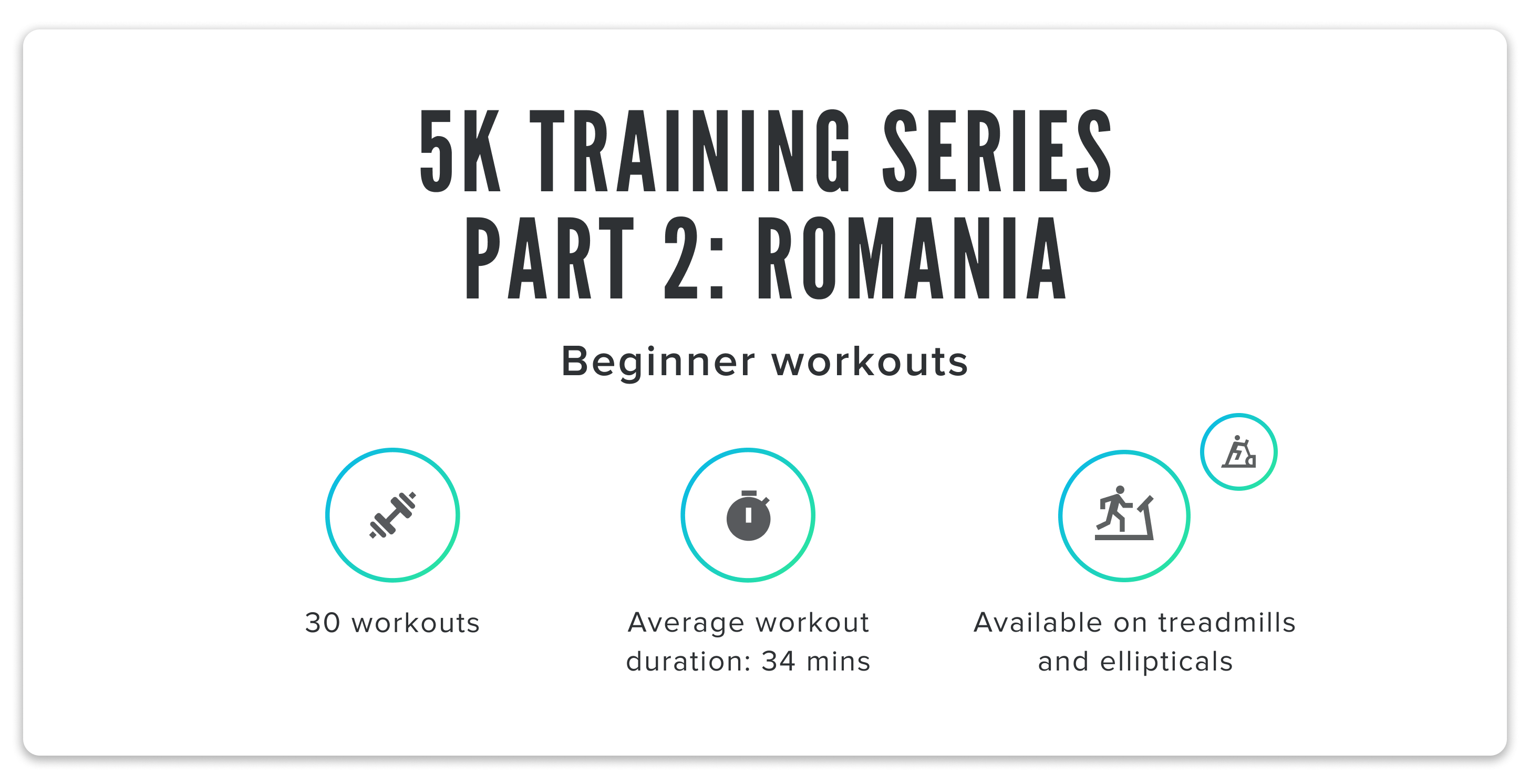 iFIT's 5K Training Series Part 2: Romania chart iFIT 5K Training Series Part 2: Romania chart