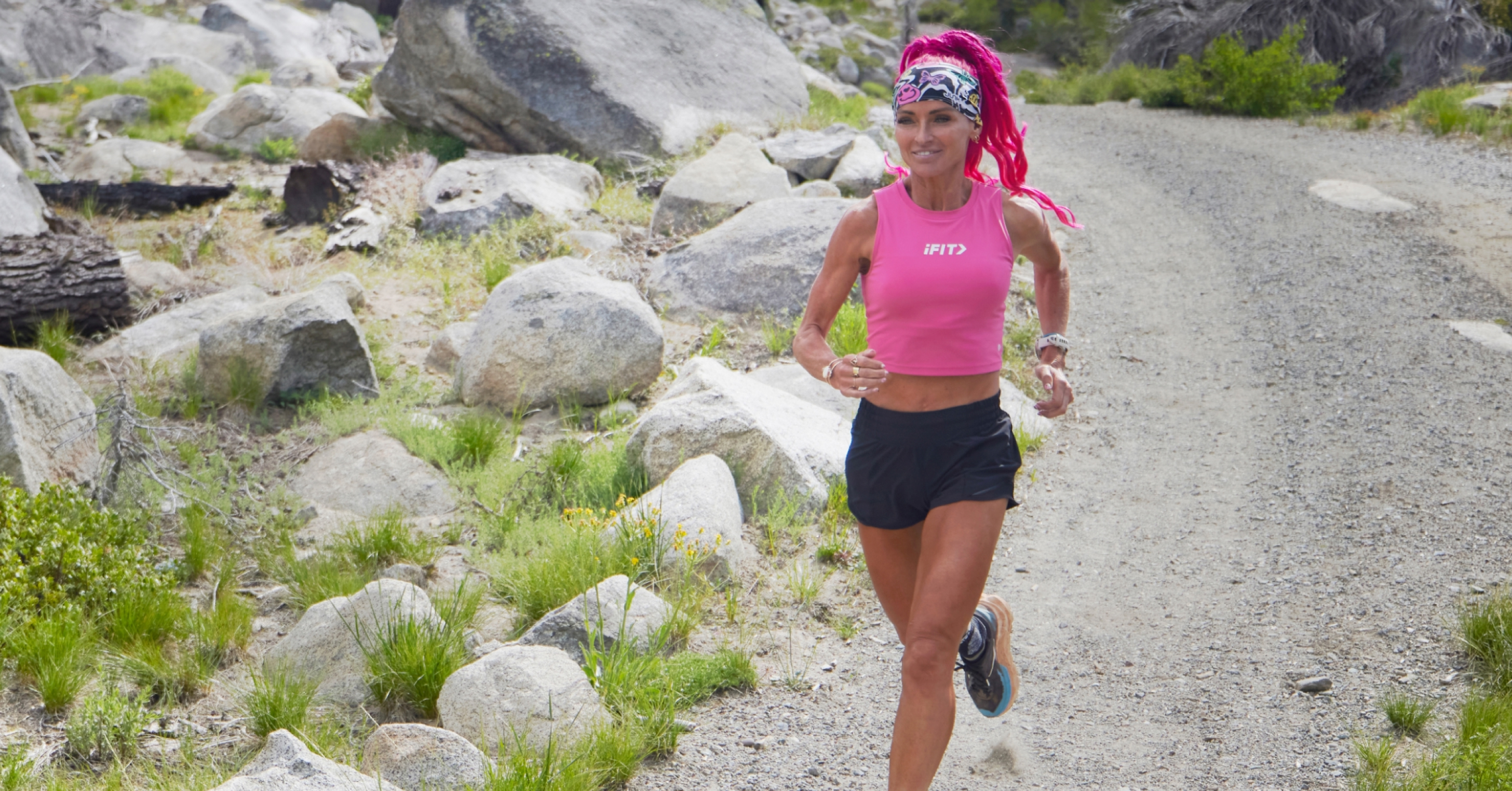 Ashley Paulson trains on technical terrain similar to what she will face during her four-race ultra season.