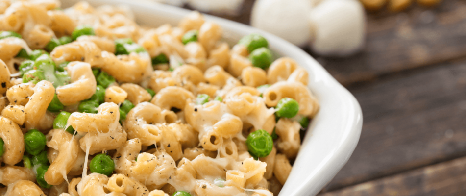 Mac 'n Cheese with Peas
