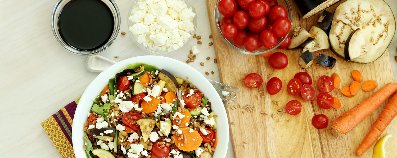 iFIT | Roasted Veggie Freekeh Salad