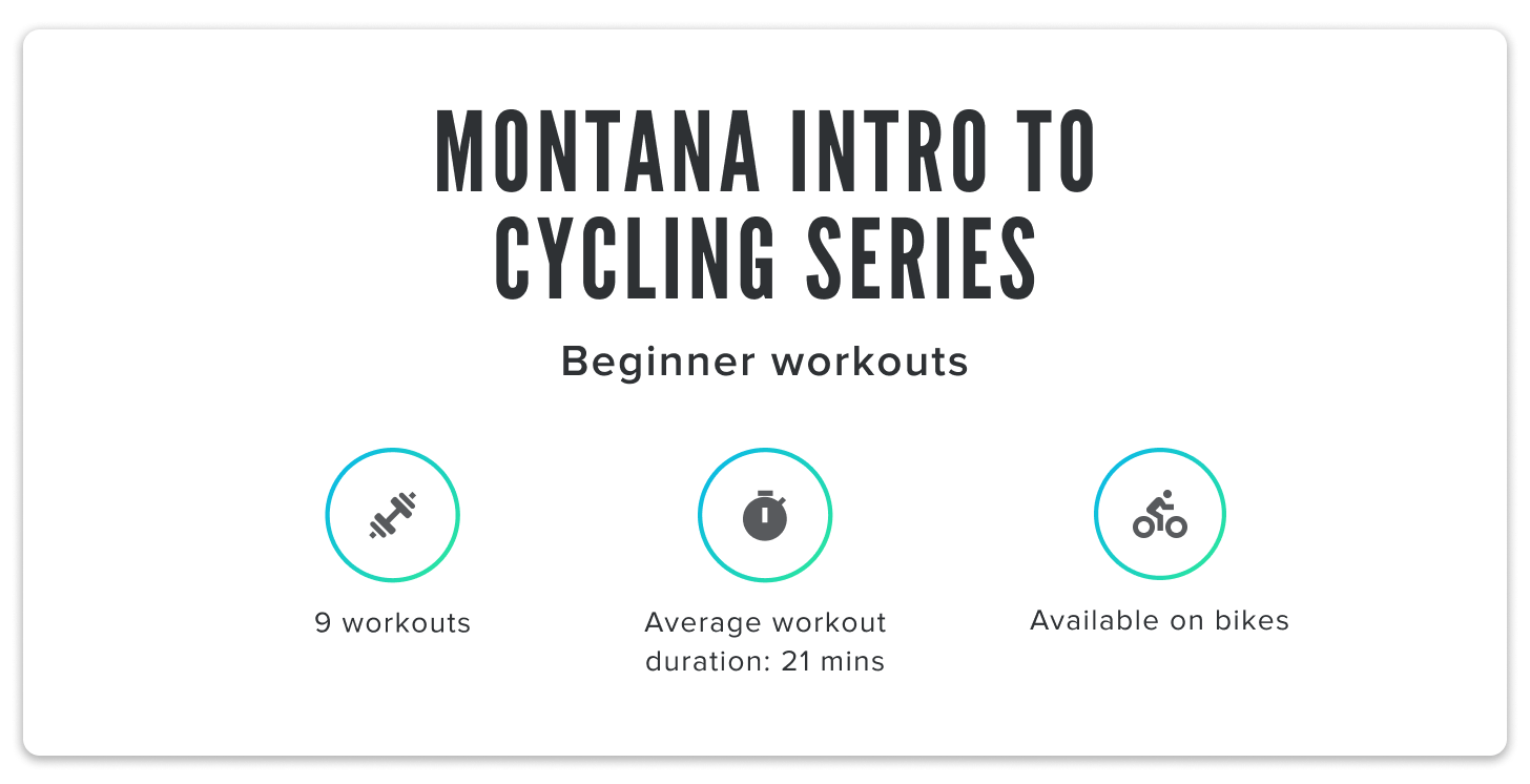 iFIT's Montana Intro to Cycling Series chart iFIT Montana Intro to Cycling Series chart