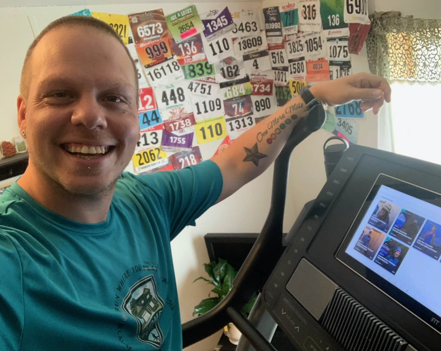 iFIT member Dustin Johnson treadmill class iFIT member Dustin Johnson treadmill workout