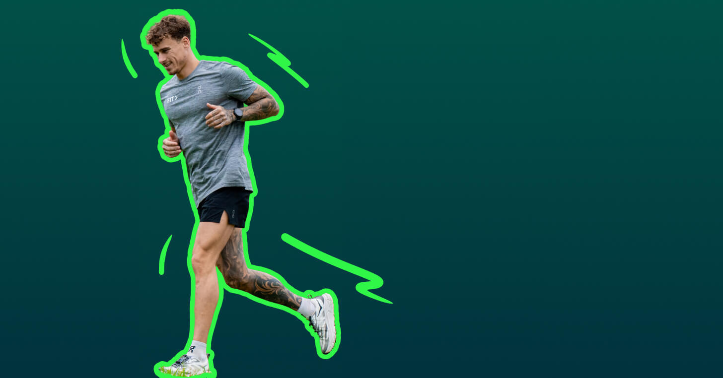 Featured image of a runner used to promote the 5K with Kori series on iFIT, highlighting structured treadmill workouts designed for intermediate runners building 5K performance.