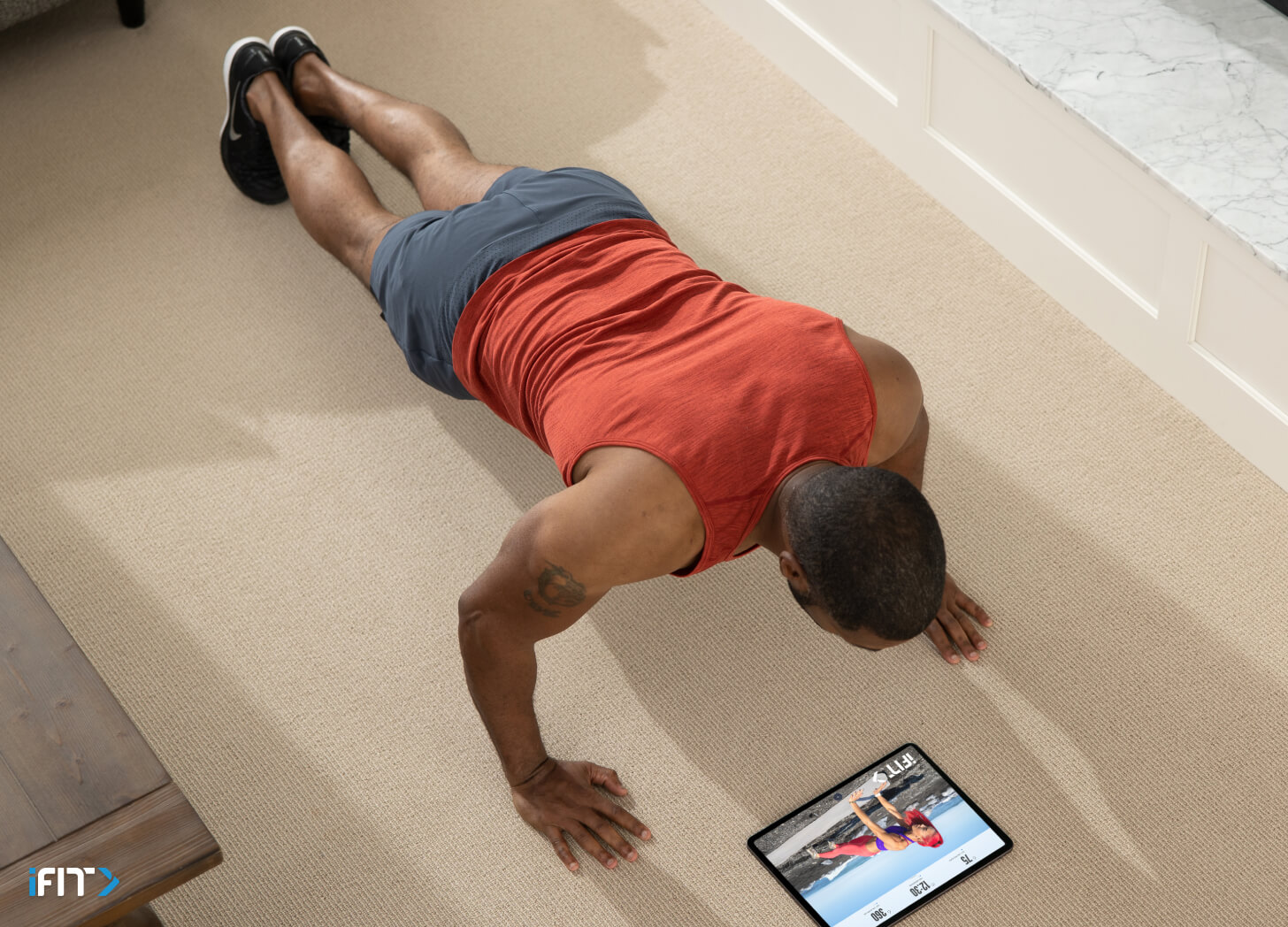 iFIT chest exercise for men