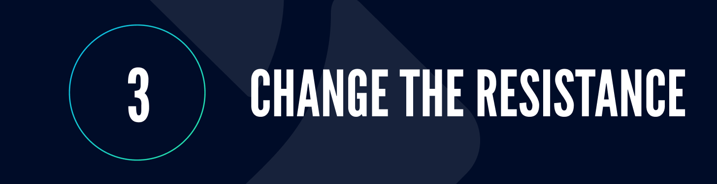 3 - Change the resistance and incline 3. Change the resistance and incline