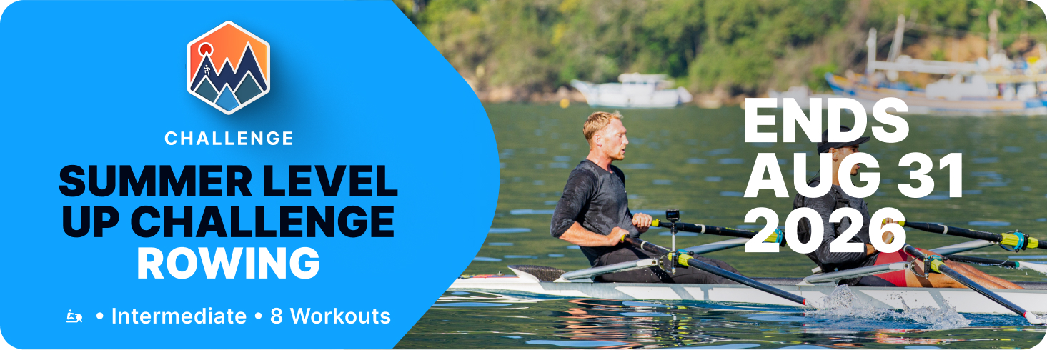 Row your way through the iFIT Summer Level Up Challenge. Intermediate level, 8 rowing workouts with iFIT Trainers in locations like England and Brazil. Ends Aug 31, 2026.