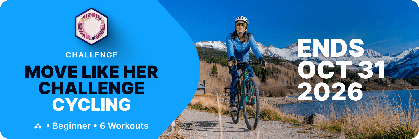 Join iFIT's Move Like Her cycling challenge this October: six beginner rides led by elite female trainers, ending October 31.