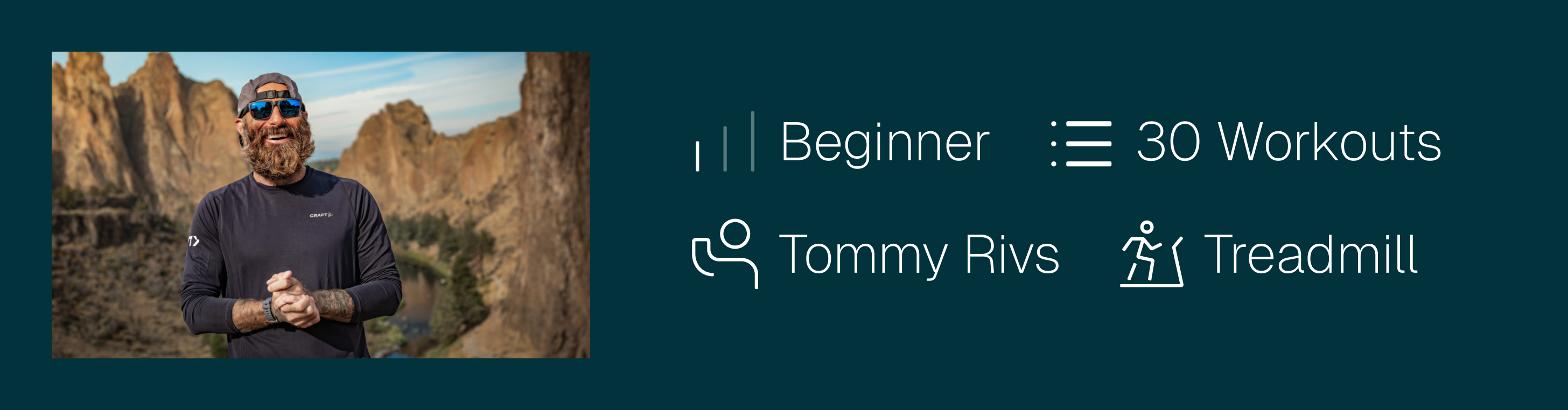 Rivs Run Club on iFIT: a beginner treadmill running series led by Tommy Rivs across 30 workouts spanning California, Oregon, and New Zealand.