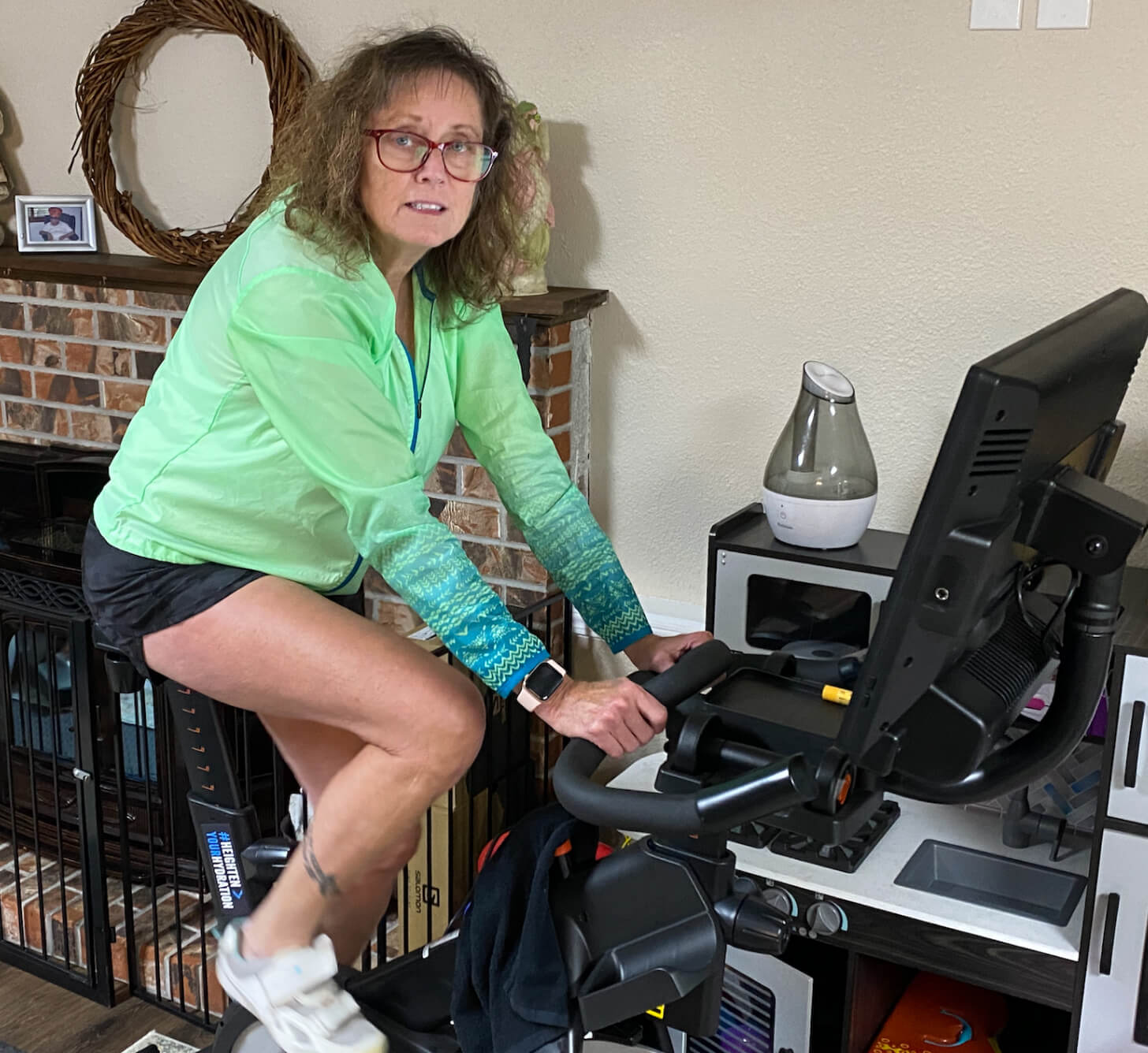 iFIT member Diane Hood bike class iFIT member Diane Hood bike workout