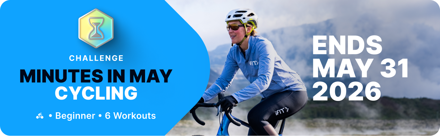 Ride through scenic routes with short cycling workouts on the iFIT fitness app, designed for quick and effective cardio.