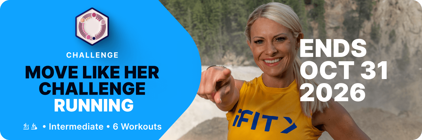 Run global routes with elite female trainers in iFIT's Move Like Her Challenge, six intermediate workouts through October 31.