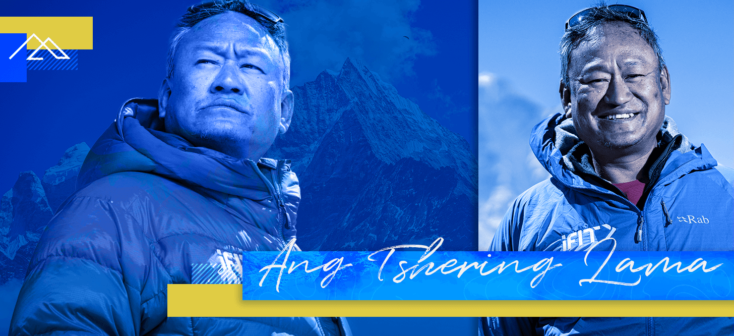 Ang Tshering Lama coaches one of the walking workouts in the iFIT Everest: A Trek to Base Camp Series