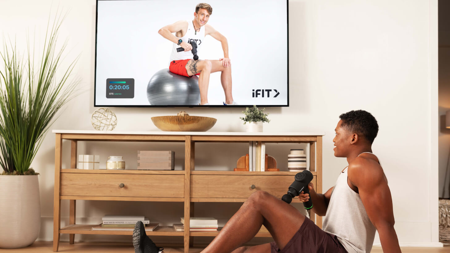 iFIT's percussion gun workout iFIT percussion gun workout