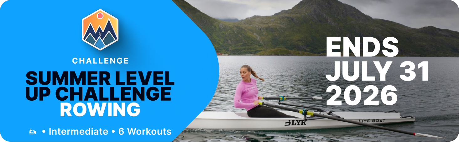 Row through the Summer Level Up Rowing Challenge on iFIT. Six intermediate workouts in scenic locations, ending July 31, 2026.