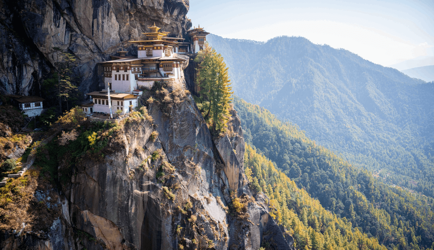 View of the Tiger's Nest in Bhutan